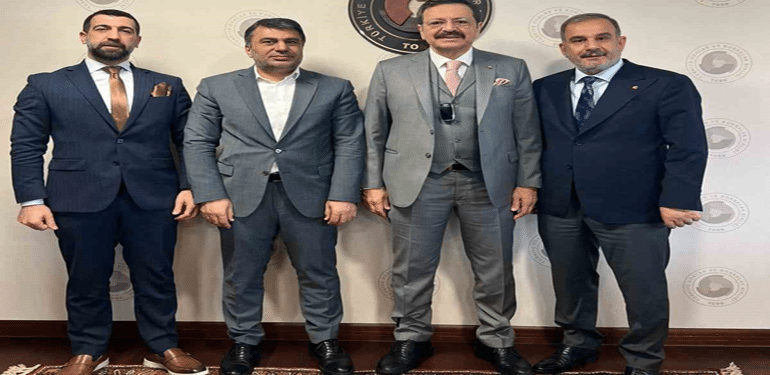 Elazığ Ticaret ve Sanayi Odası Başkanı İdris Alan, Türkiye Odalar ve Borsalar Birliği Başkanı Hisarcıklıoğlu ile Görüştü