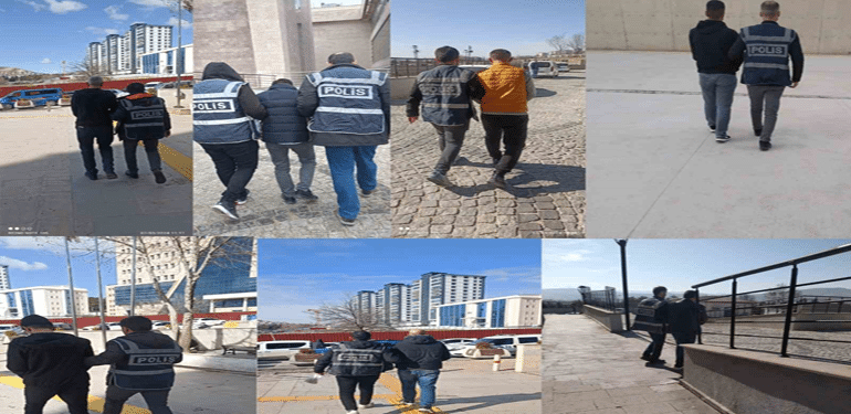 Elazığ'da Kesinleşmiş Hapis Cezası Bulunan 19 Kişi Yakalandı!