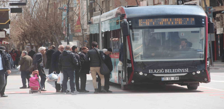 Elazığ'da Şehir İçi Otobüslerinde Ramazan Ayına Özel Sefer Saatlerinde Düzenleme
