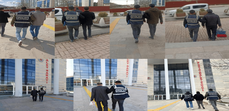Elazığ'da Kesinleşmiş Hapis Cezaları Bulunan 27 Şahıs Yakalandı!