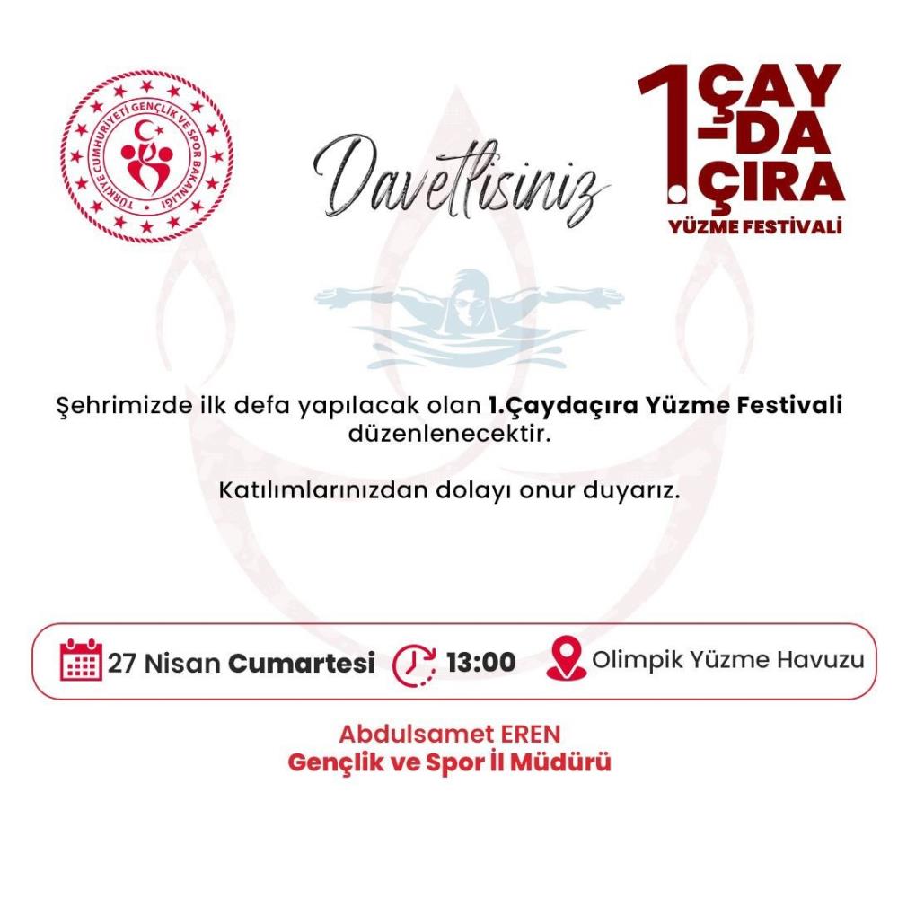 Elazığ'ın İlk 1. Çaydaçıra Yüzme Festivali Heyecanla Başlıyor