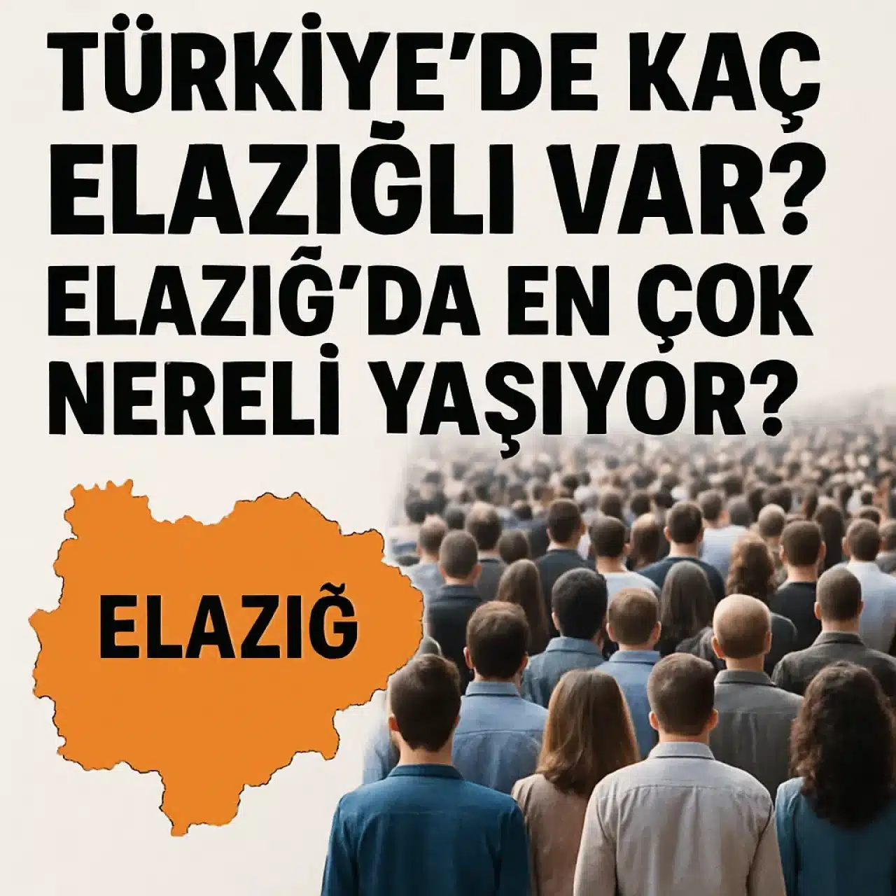 Türkiye'de Kaç Elazığlı Var? Elazığ’da En Çok Nereli Yaşıyor?