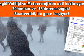 Bingöl Valiliği ve Meteoroloji'den acil kodlu uyarı: 20 cm kar ve -15 derece soğuk! Saat verildi, bu gece başlıyor!