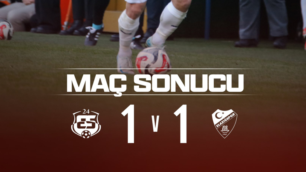 Elazığspor Erzincan'da penaltı kaçırdı, beraberlikle döndü!