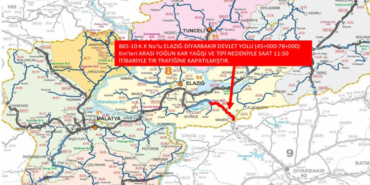 Sürücülerin dikkatine: Elazığ-Diyarbakır yolu ağır taşıt trafiğine kapatıldı!