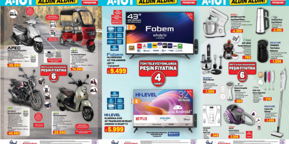 A101'e Benzinli Motosiklet ve Elektrikli Moped Geliyor! 15 Ocak Aktüel Ürünler Kataloğu Belli Oldu!