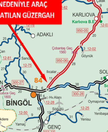 Bingöl-Erzurum Yolunda Ulaşım Durdu: Valilik Kar ve Tipi Nedeniyle Yolu Trafiğe Kapattı!