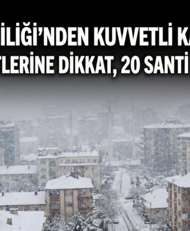 Elazığ Valiliği’nden "Kuvvetli Kar" Uyarısı: Akşam Saatlerine Dikkat, 20 Santimi Bulacak!