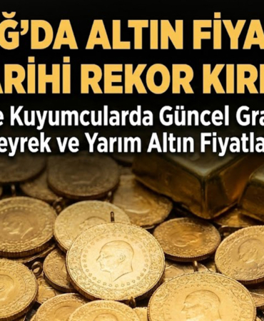 Elazığ'da Altın Fiyatları Tarihi Rekor Kırdı: İşte Kuyumcularda Güncel Gram, Çeyrek ve Yarım Altın Fiyatları