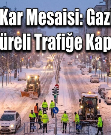 Elazığ'da Kar Mesaisi: Gazi Caddesi Kısa Süreli Trafiğe Kapatıldı!