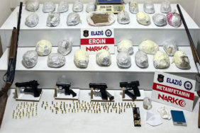 Elazığ’da Zehir Tacirlerine Operasyon: 30 Kilo Eroin ve Cephanelik Silah Ele Geçirildi!