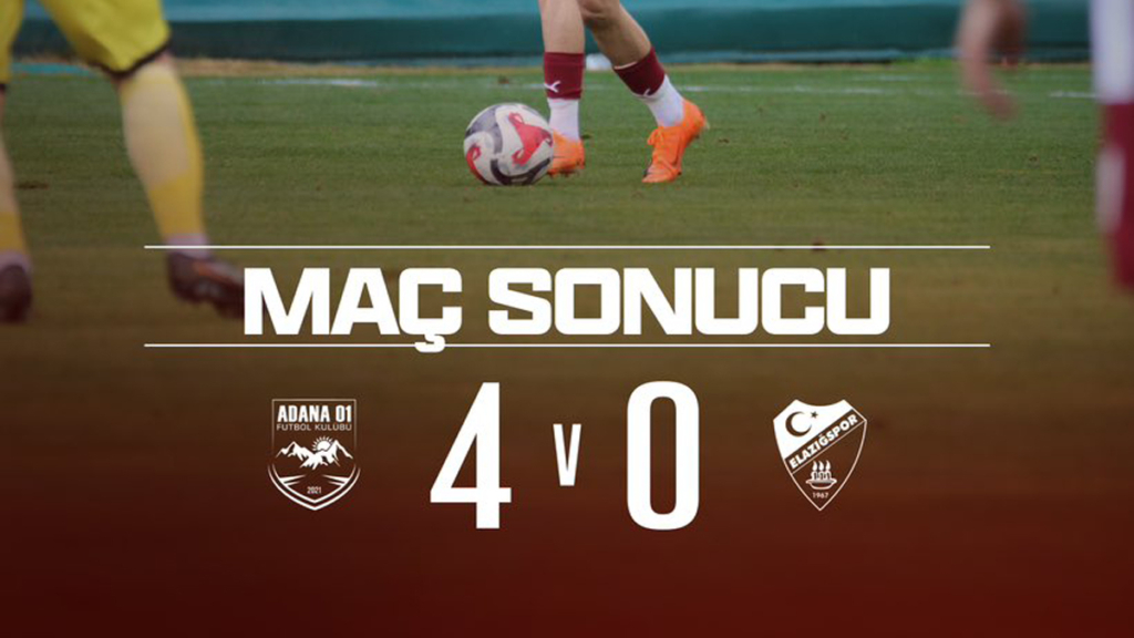 Elazığsporumuz Adana 01 FK Deplasmanından 4-0'lık Sonuçla Puansız Döndü!