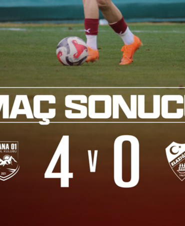Elazığsporumuz Adana 01 FK Deplasmanından 4-0'lık Sonuçla Puansız Döndü! 4 Elazığsporumuz Adana 01 FK Deplasmanından 4-0'lık Sonuçla Puansız Döndü!