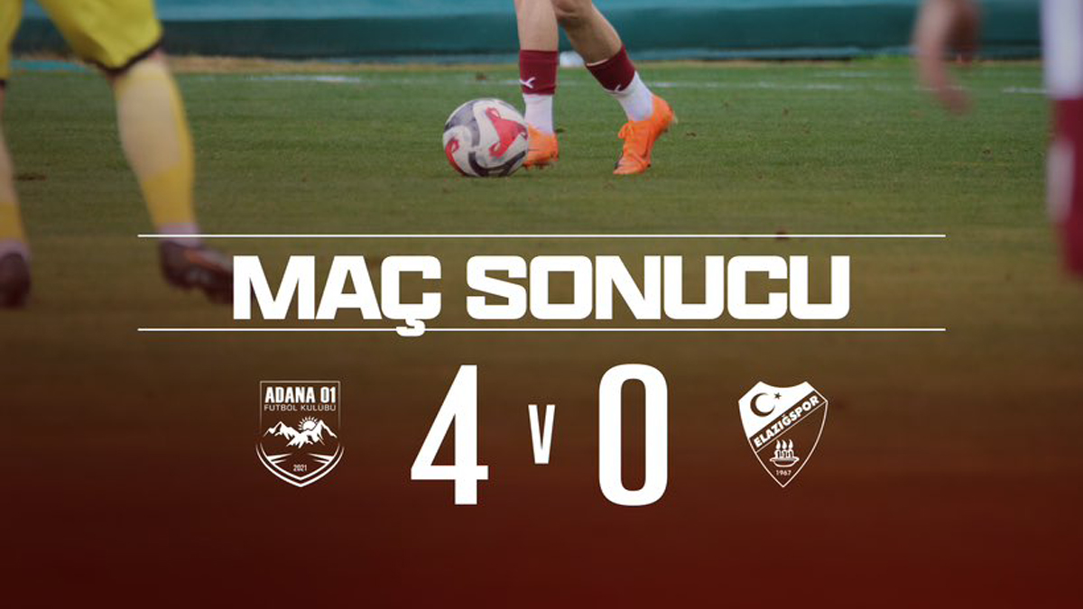 Elazığsporumuz Adana 01 FK Deplasmanından 4-0'lık Sonuçla Puansız Döndü!