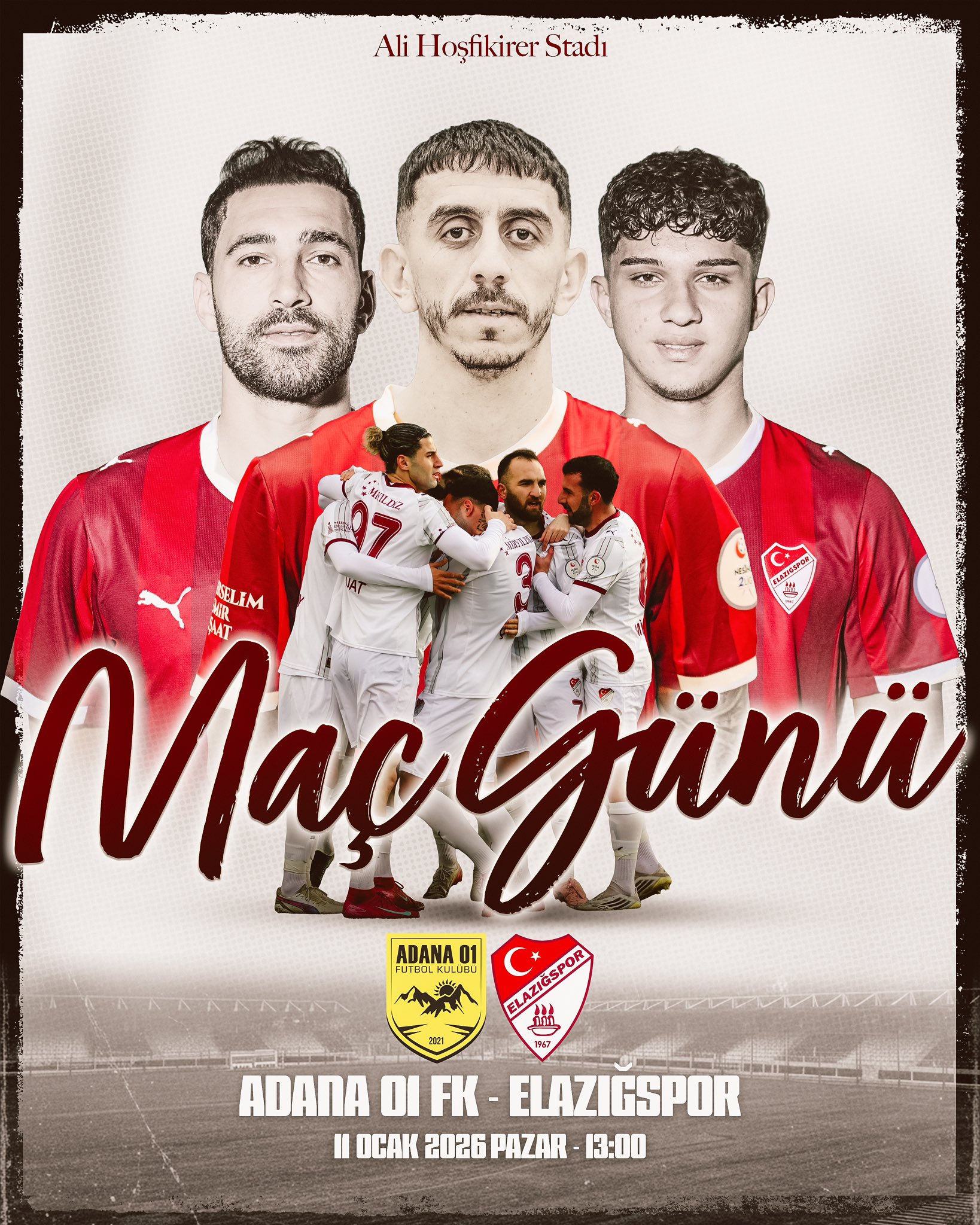 Elazığspor - Adana 01 FK Maçının Canlı Yayın Bilgileri ve Detayları!
