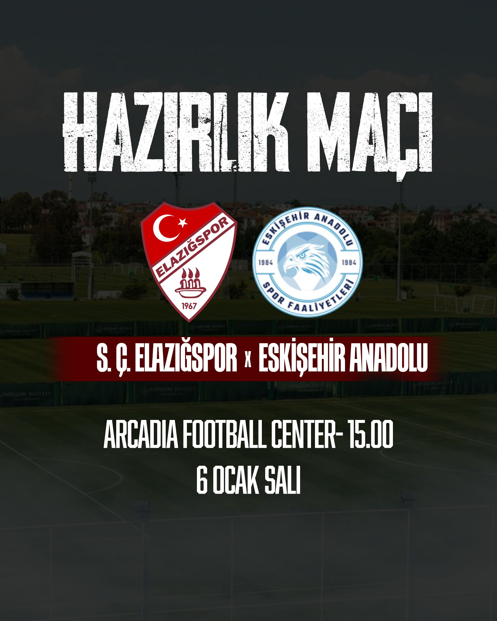 Elazığspor bugün Eskişehir Anadolu ile hazırlık maçı yapacak!