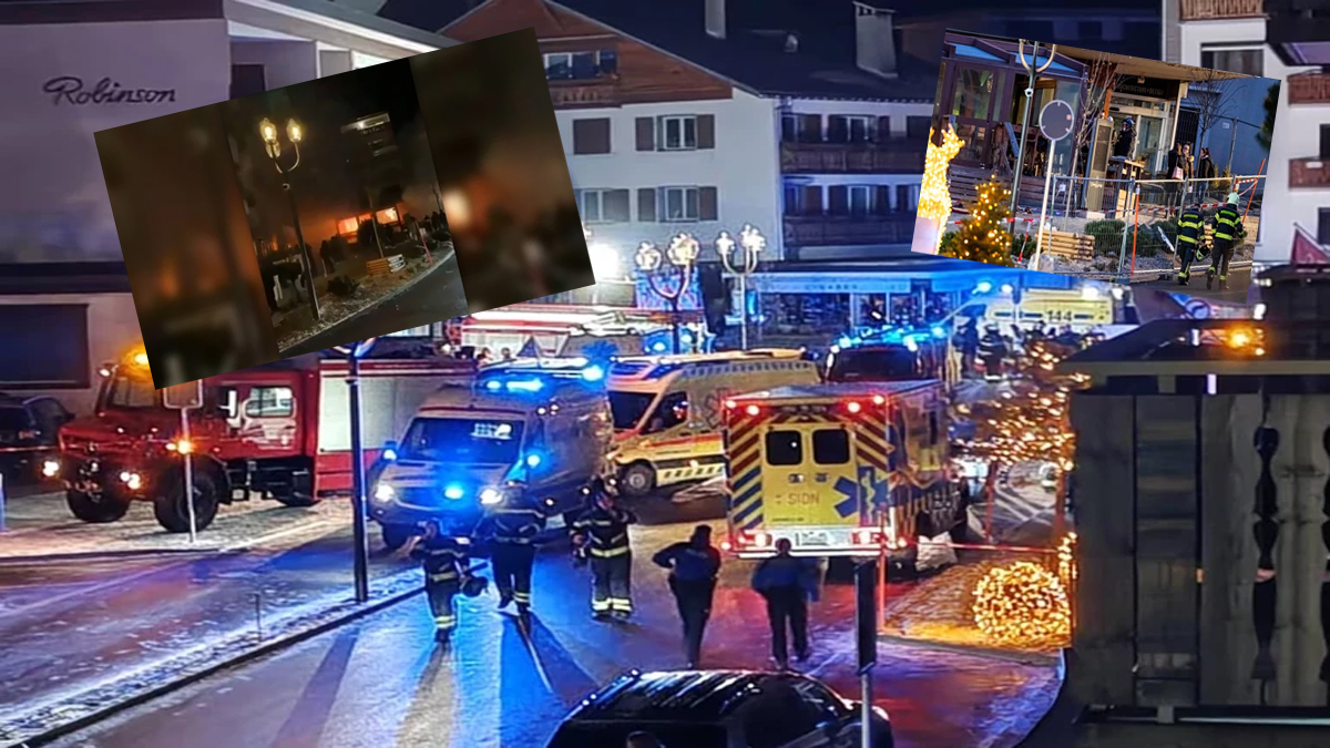 İsviçre'de yılbaşı gecesi korkunç patlama: Kayak merkezi alevlere teslim, çok sayıda can kaybı var!
