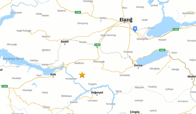 SON DAKİKA - Elazığ Baskil'de 4.7 Büyüklüğünde Deprem Meydana Geldi!
