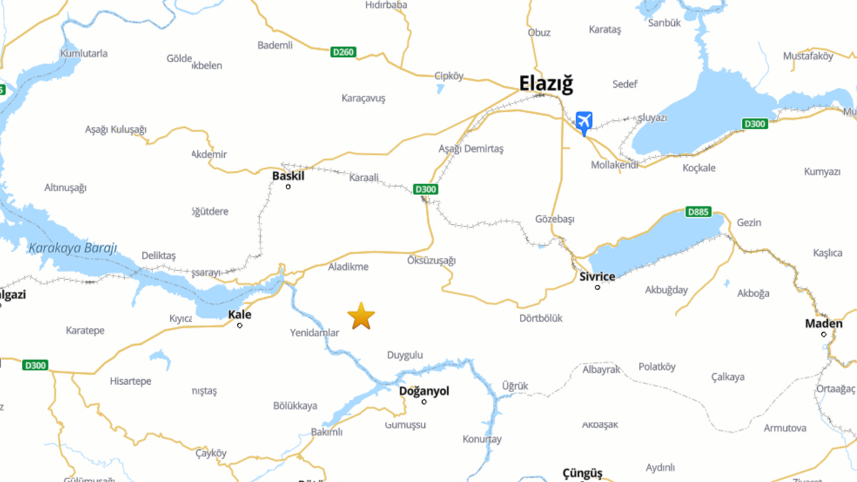SON DAKİKA - Elazığ Baskil'de 4.7 Büyüklüğünde Deprem Meydana Geldi!