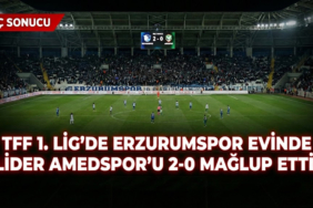 TFF 1. Lig'de Erzurumspor Evinde Lider Amedspor'u 2-0 Mağlup Etti!