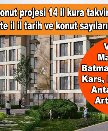 TOKİ 500 bin konut projesi 14 il kura takvimi belli oldu! İşte il il tarih ve konut sayıları