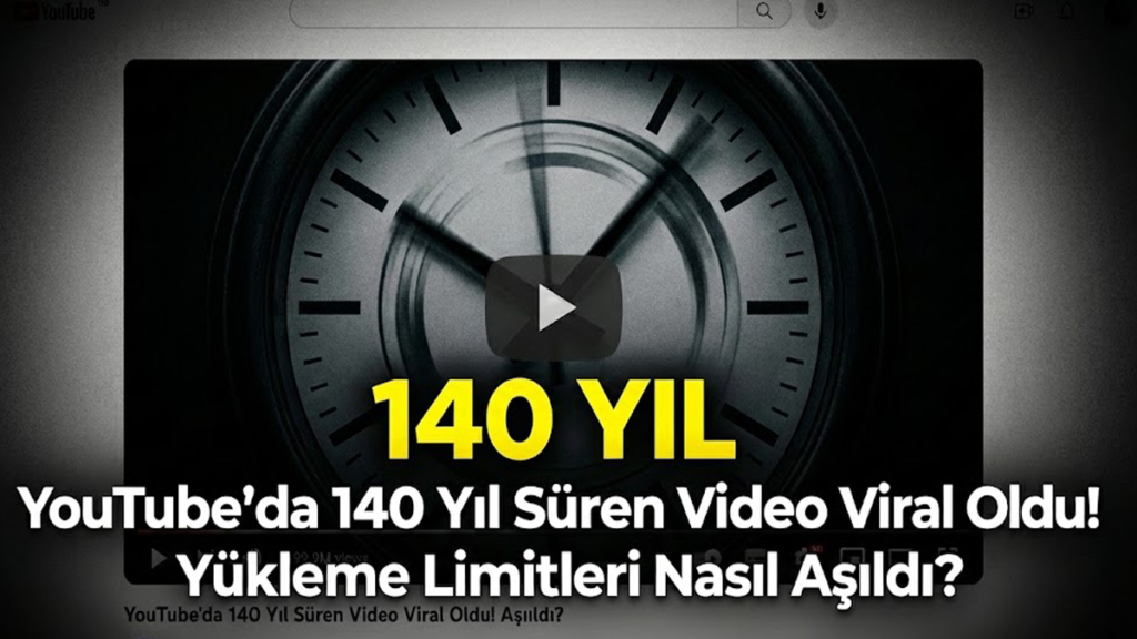 YouTube'da 140 Yıl Süren Video Viral Oldu! Yükleme Limitleri Nasıl Aşıldı?