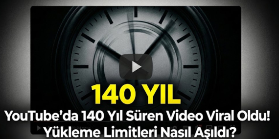 YouTube'da 140 Yıl Süren Video Viral Oldu! Yükleme Limitleri Nasıl Aşıldı?