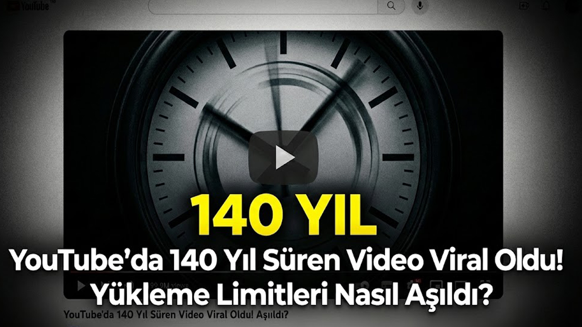 YouTube'da 140 Yıl Süren Video Viral Oldu! Yükleme Limitleri Nasıl Aşıldı?