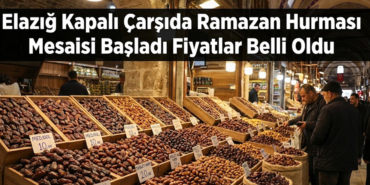 Elazığ Kapalı Çarşıda Ramazan Hurması Mesaisi Başladı Fiyatlar Belli Oldu