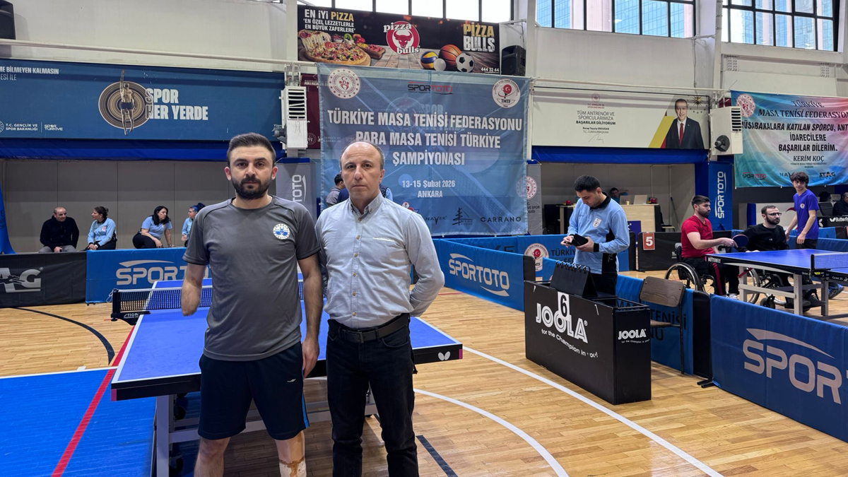 Elazığlı Sporcu Hamza Yıldız Paralimpik Masa Tenisi Şampiyonasında Gururlandırdı!