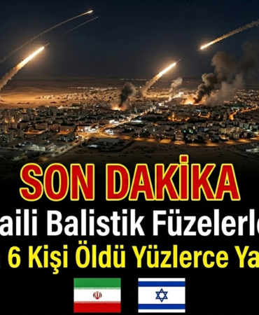 İran İsraili Balistik Füzelerle Vurdu Aradda 6 Kişi Öldü Yüzlerce Yaralı Var