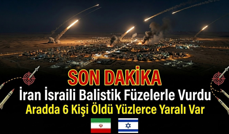 İran İsraili Balistik Füzelerle Vurdu Aradda 6 Kişi Öldü Yüzlerce Yaralı Var