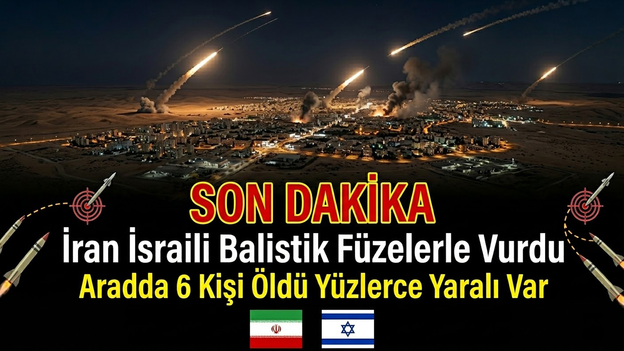 İran İsraili Balistik Füzelerle Vurdu Aradda 6 Kişi Öldü Yüzlerce Yaralı Var